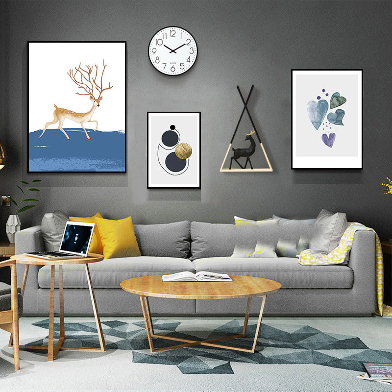 Modern Minimalist Sofa Background Wall Mural