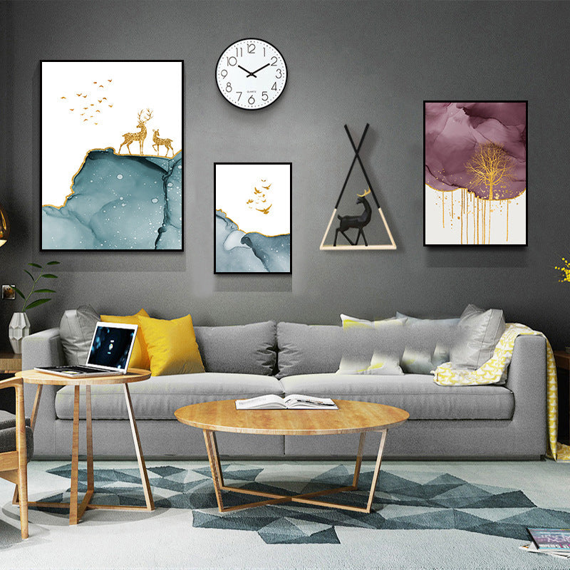 Modern Minimalist Sofa Background Wall Mural