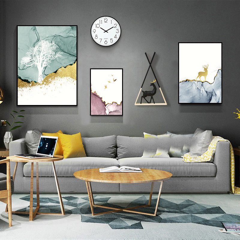 Modern Minimalist Sofa Background Wall Mural